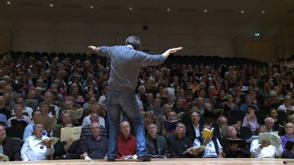 Brahms Requiem Mitsingworkshop mit Simon Halsey am 24.09. 2011